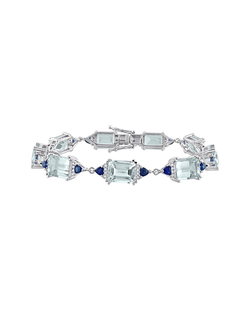 Rina Limor Silver 20.16 Ct. Tw. Diamond & Gemstone Bracelet