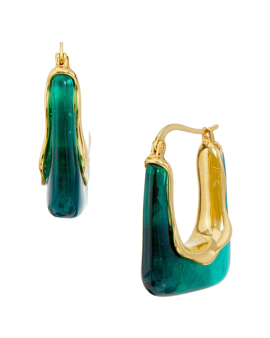 Savvy Cie 18k Plated Hoops