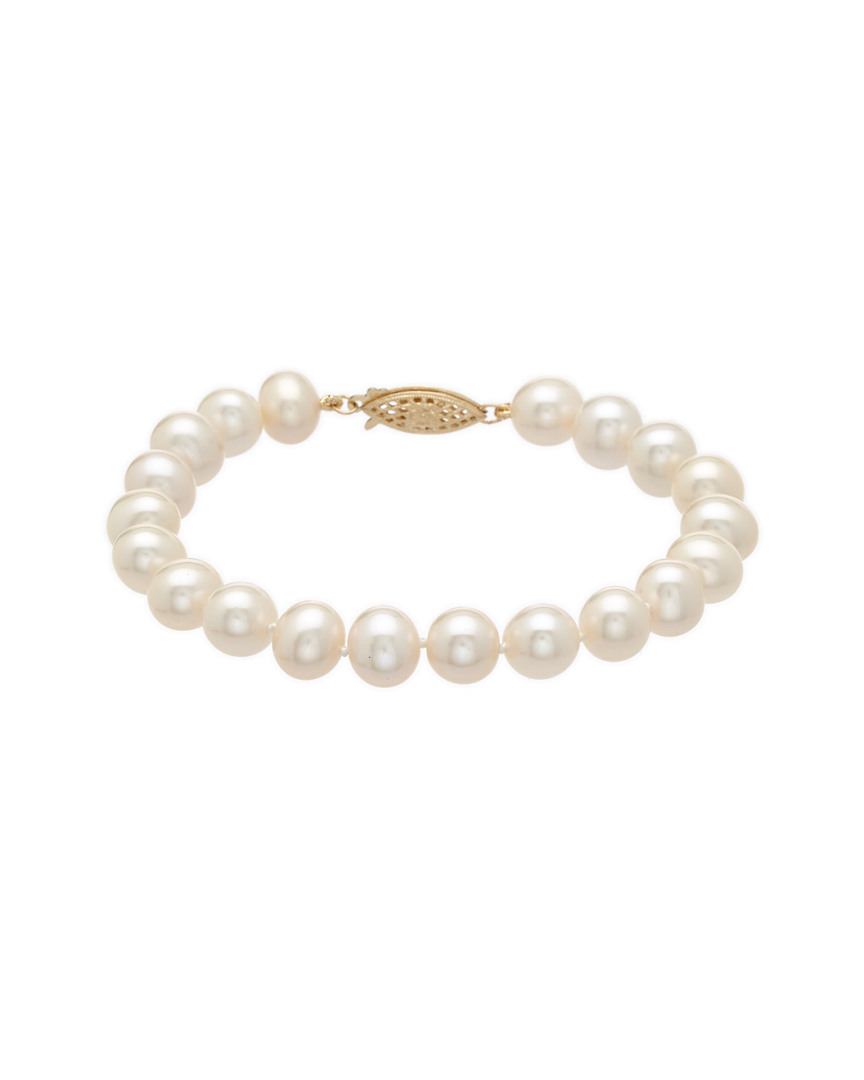 Pearls 14k 8-8.5mm Freshwater Pearl Bracelet In Multicolor