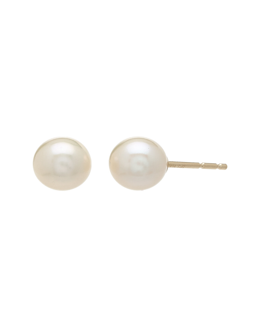 Pearls 14k 6-6.5mm Freshwater Pearl Studs In Multicolor