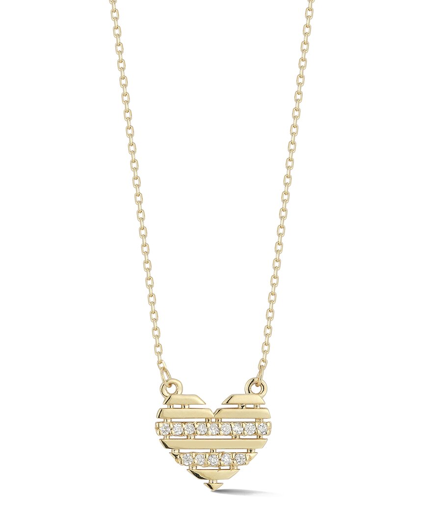 Ember Fine Jewelry 14K 0.07 ct. tw. Diamond Heart Necklace