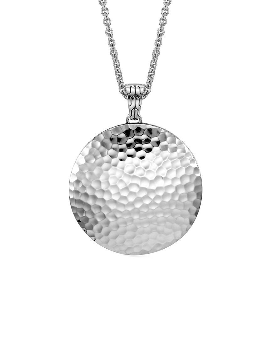 Shop John Hardy Dot Silver Round Pendant Necklace