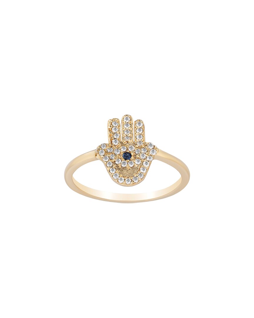 Ariana Rabbani 14k 0.18 Ct. Tw. Diamond Hamsa Ring In Gold