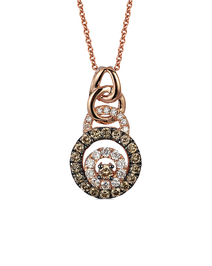 Le Vian 14k Rose Gold 0.22 Ct. Tw. Diamond Pendant Necklace