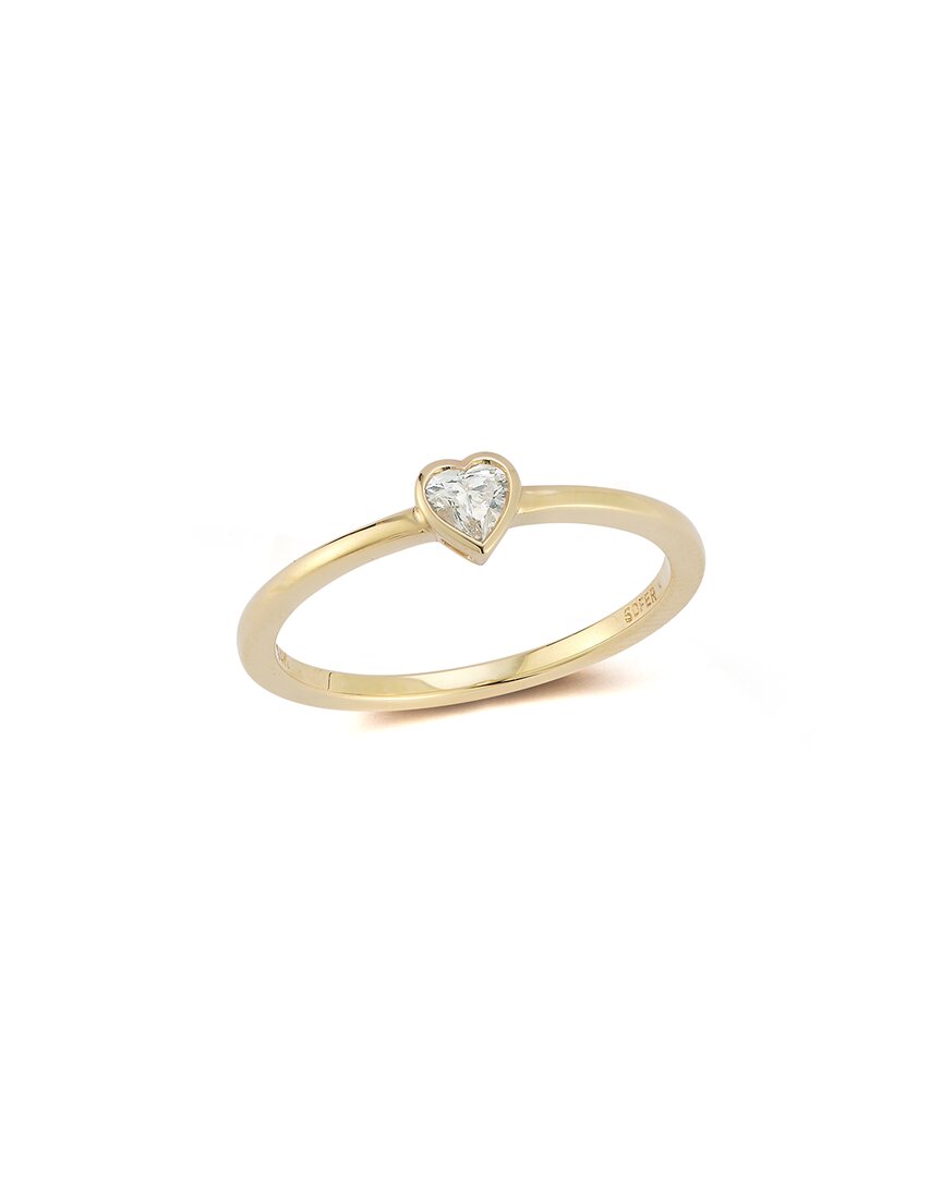 Nephora 14k 0.16 Ct. Tw. Diamond Heart Ring