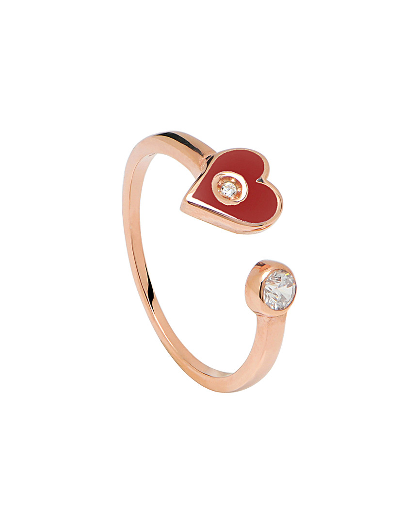 Gabi Rielle Rose Gold Vermeil Cz Ring