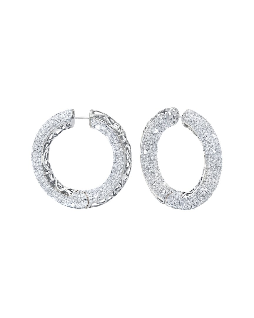 Diana M. Fine Jewelry 18k 14.48 Ct. Tw. Diamond Earrings