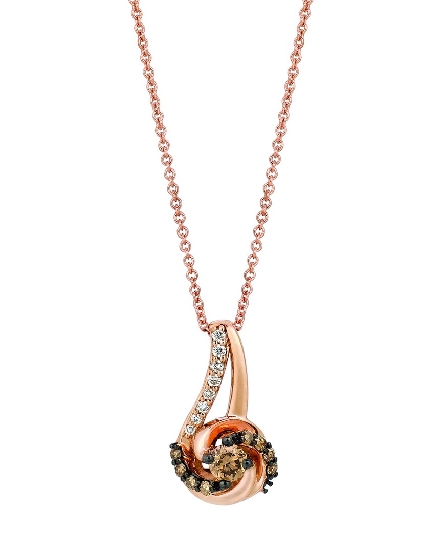 Le Vian ® 14k Strawberry Gold 0.33 Ct. Tw. Diamond Pendant Necklace