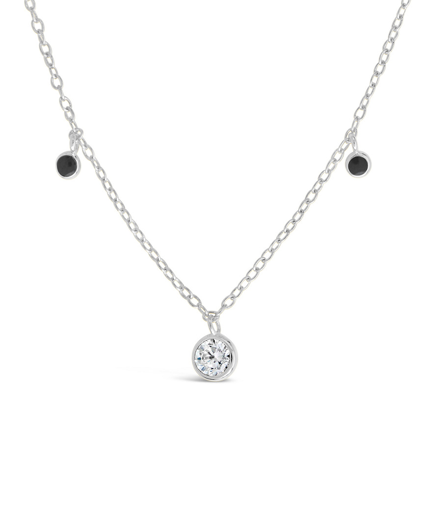 Shop Sterling Forever Silver Cz & Enamel Charm Necklace