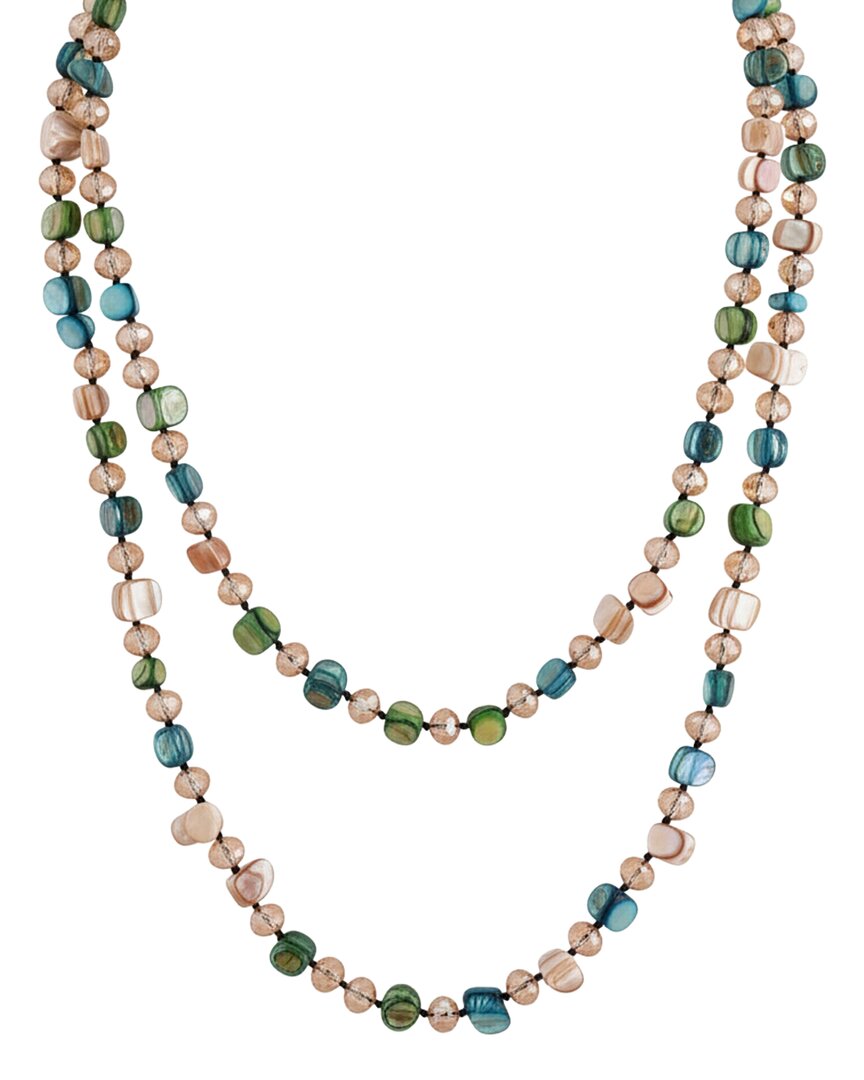Liv Oliver 37.50 Ct. Tw. Multi Agate Aegean Sea Necklace