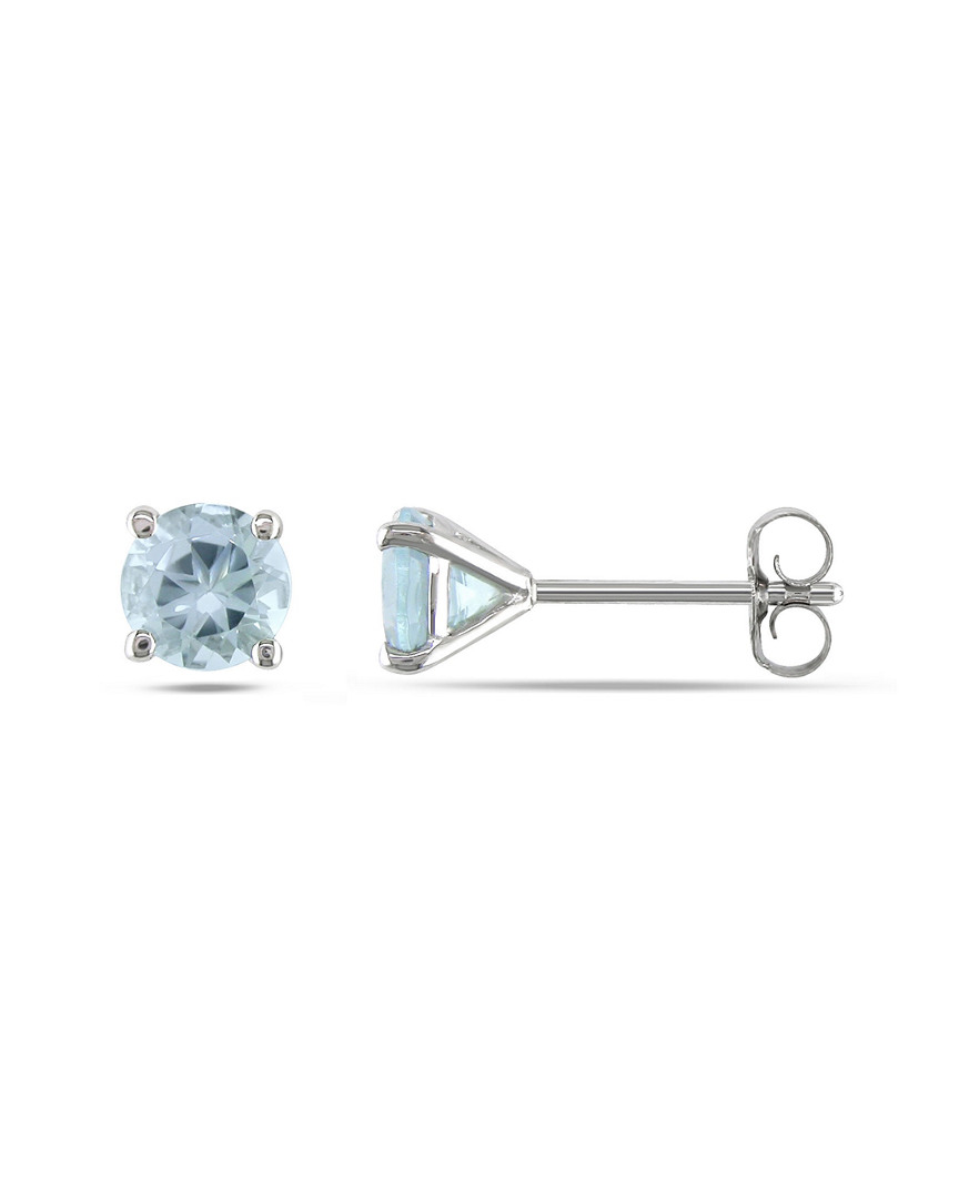 Diamond Select Cuts 14k 0.80 Ct. Tw. Aquamarine Earrings