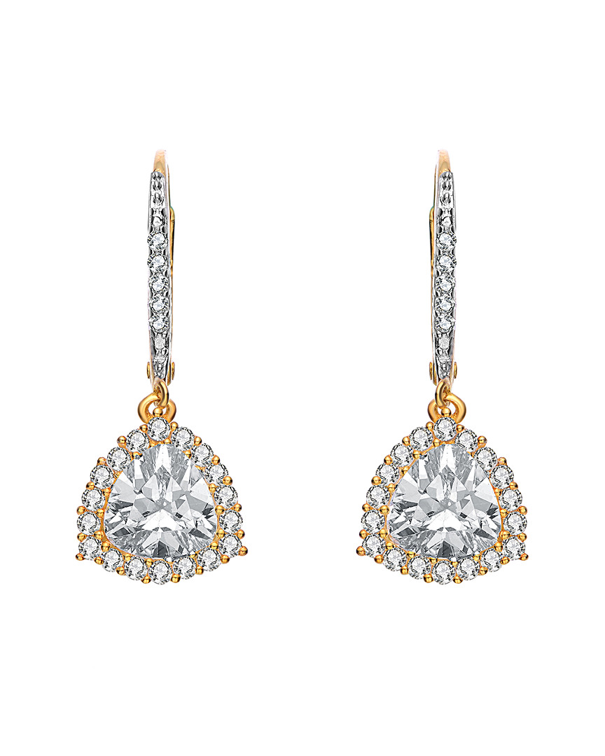 Genevive 14k Over Silver Drop Earrings