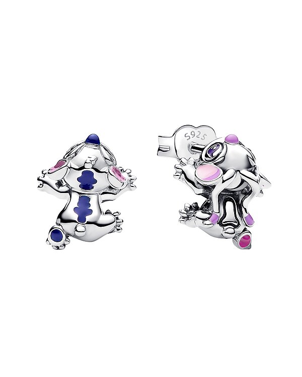 Pandora x Disney Silver Stitch & Angel Stud Earrings