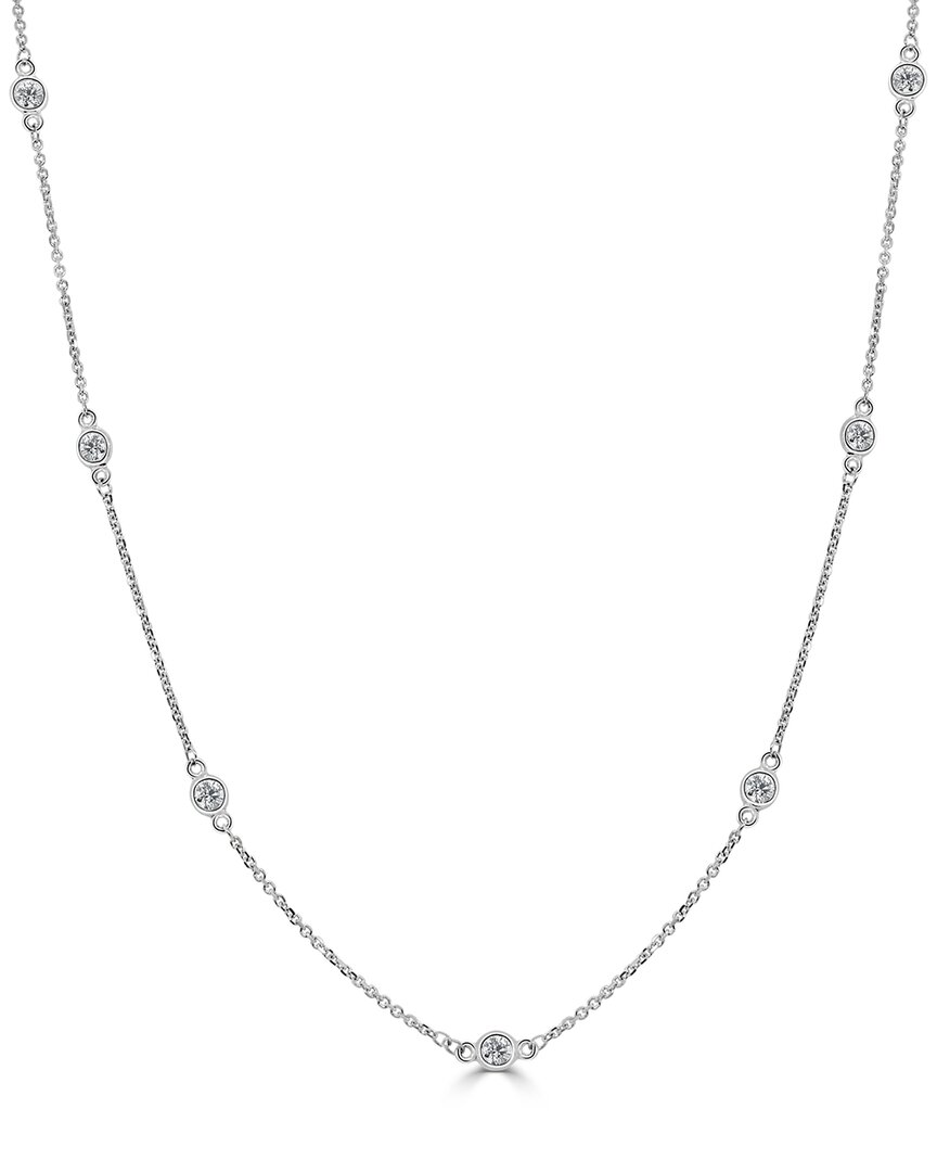 Sabrina Designs 14k 0.97 Ct. Tw. Diamond Necklace In White