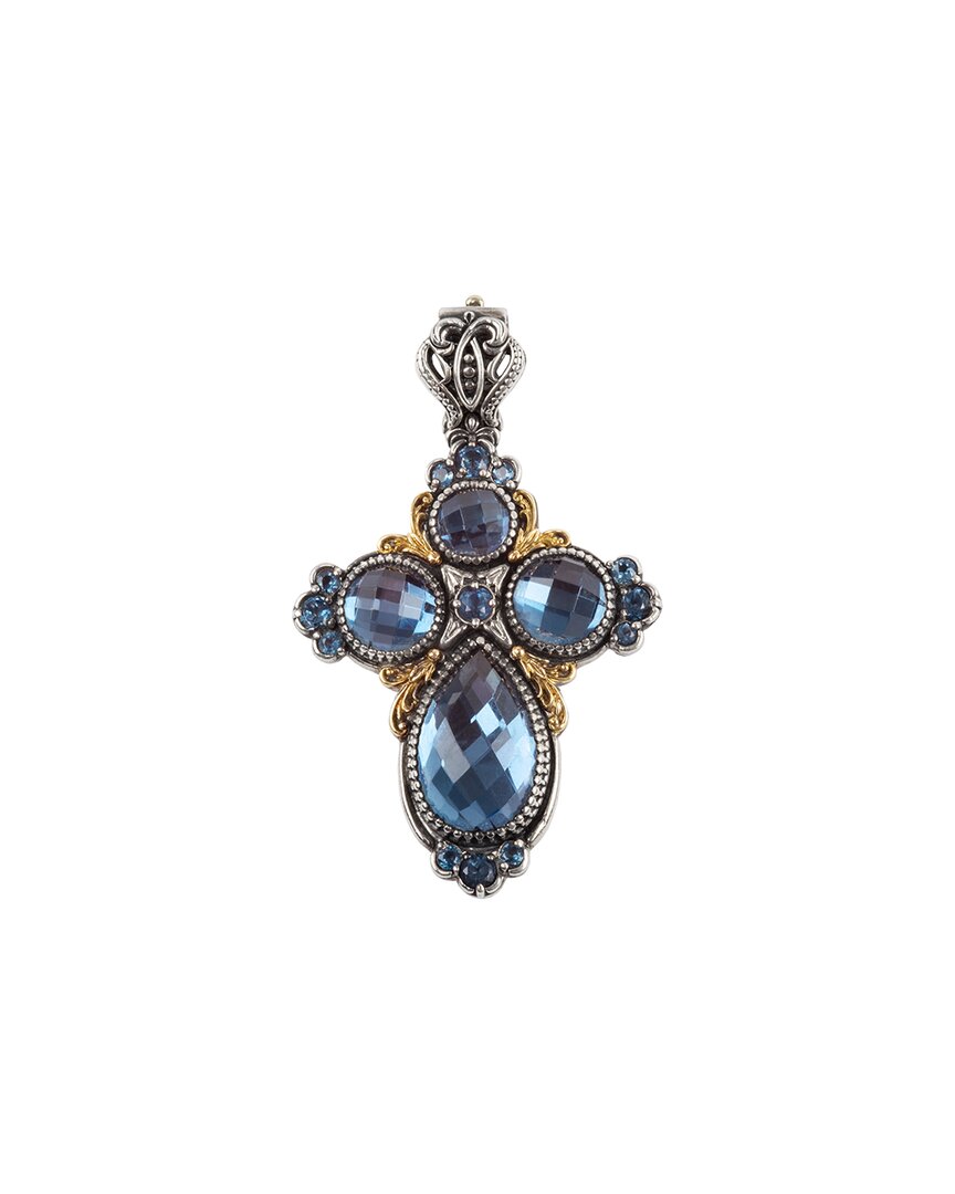 Image of Konstantino K & Silver Blue Topaz Pendant Necklace