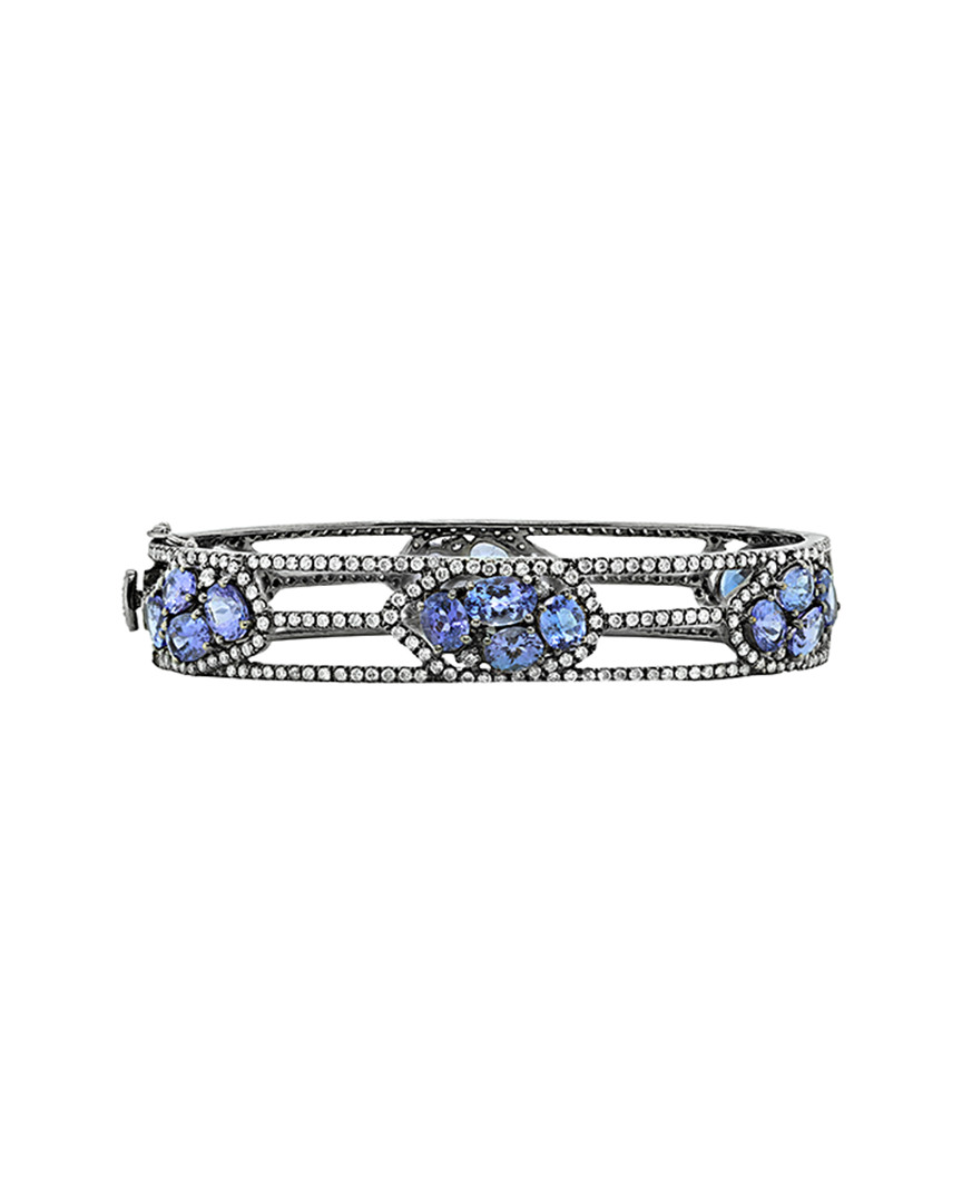 Diana M. Fine Jewelry 18K 13.70 ct. tw. Diamond & Tanzanite Bracelet
