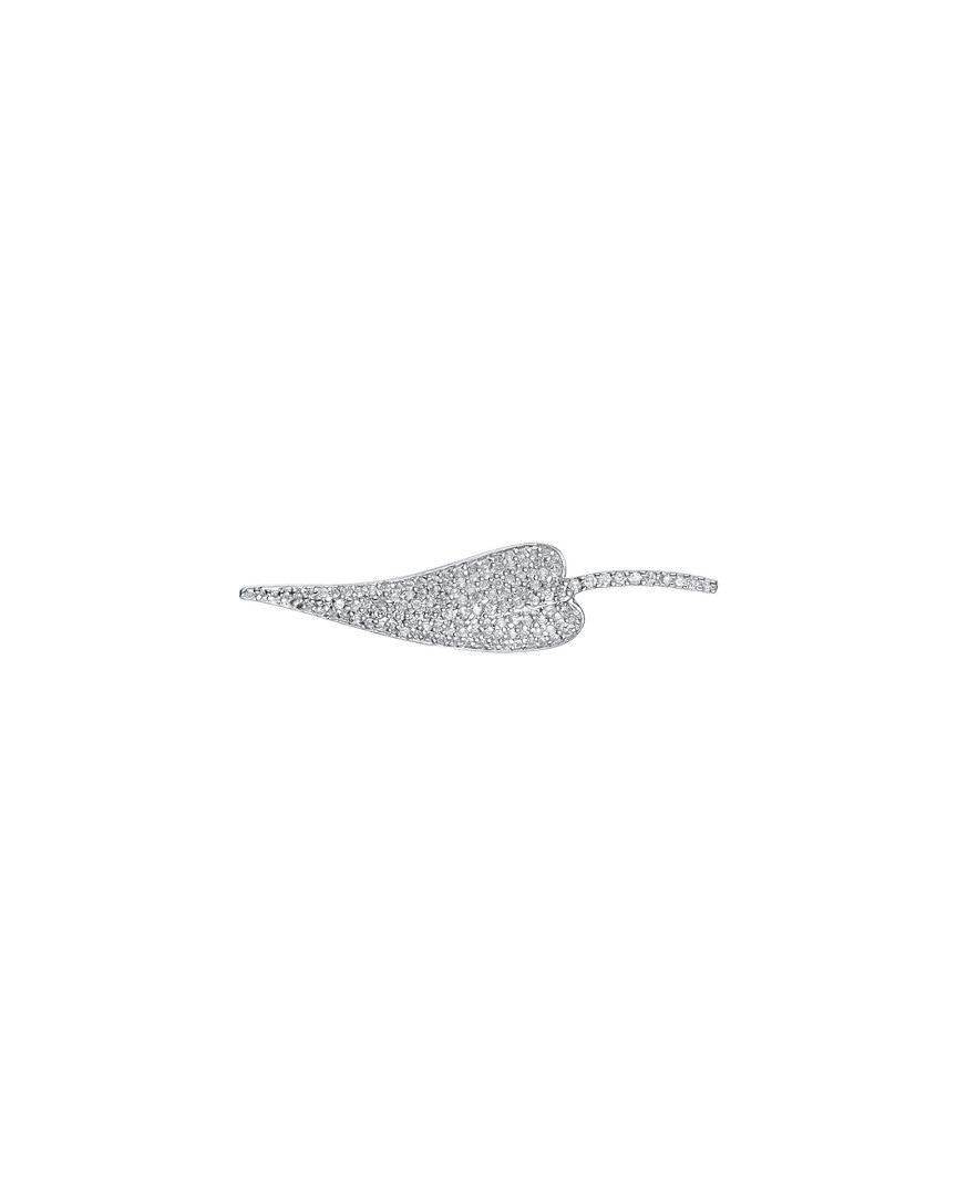 GENEVIVE GENEVIVE SILVER CZ PIN