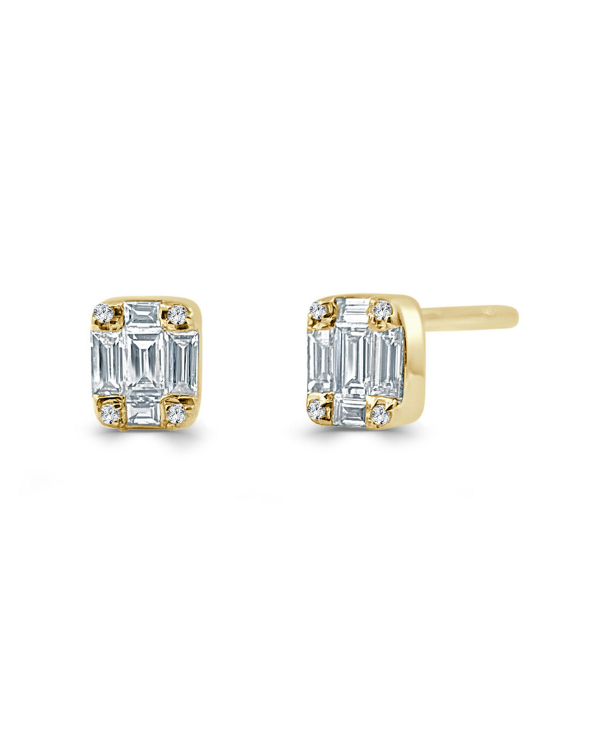Sabrina Designs 14k 0.26 Ct. Tw. Diamond Baguette Earrings