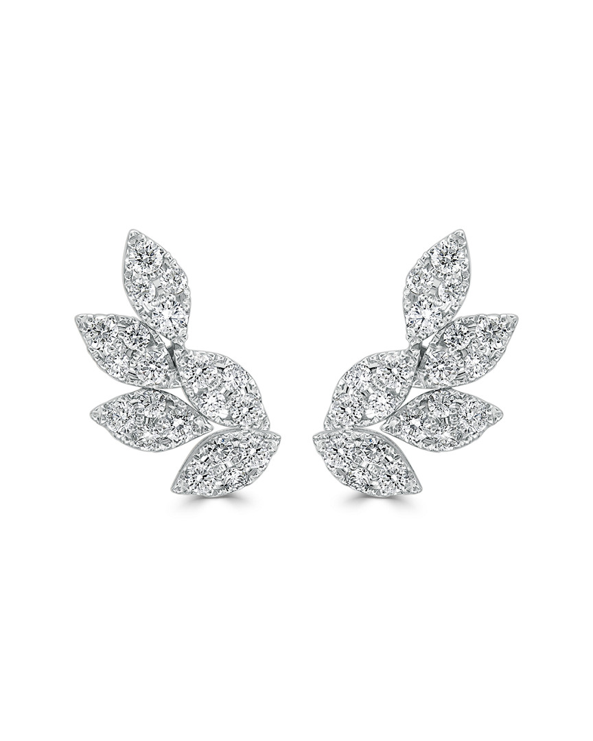 Sabrina Designs 14k 1.03 Ct. Tw. Diamond Cluster Earrings