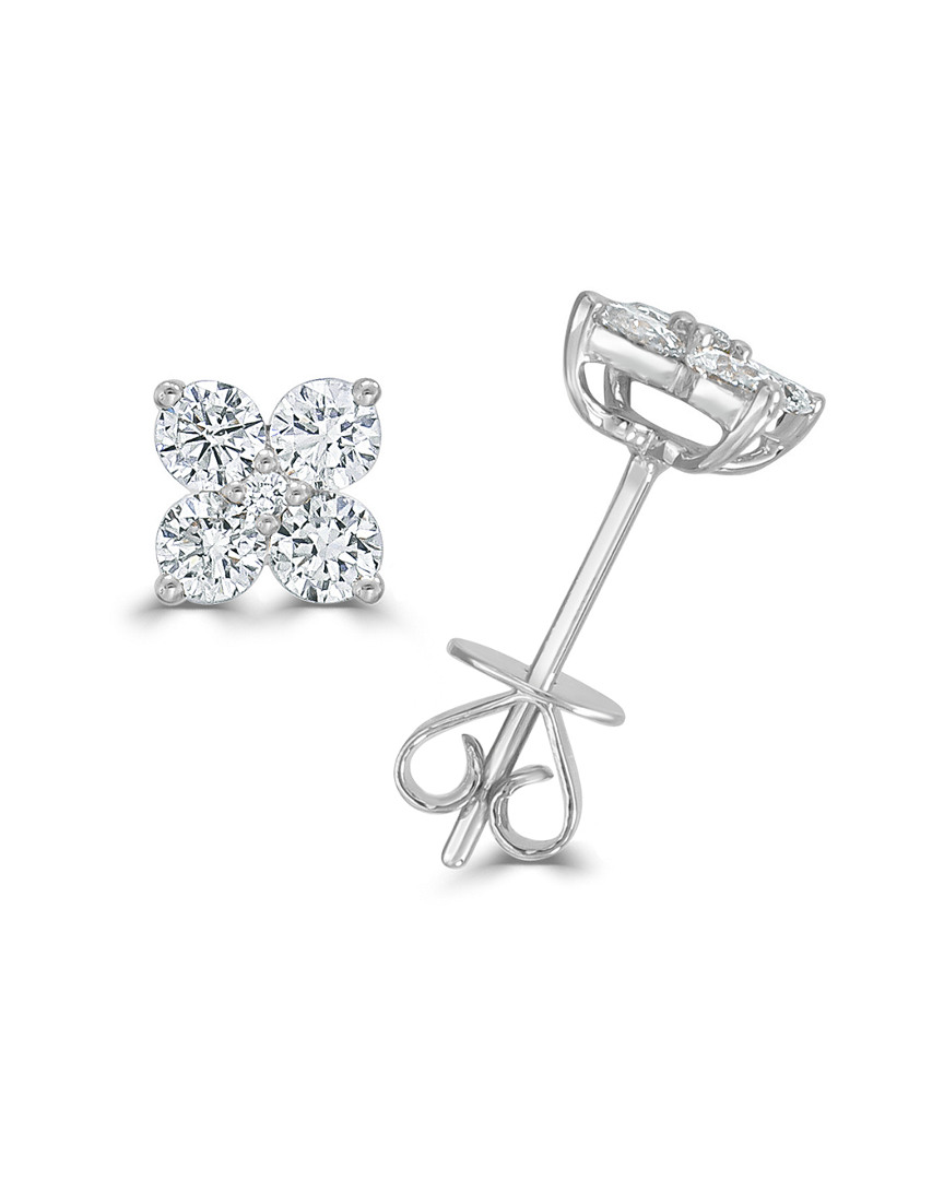 Sabrina Designs 14k 0.81 Ct. Tw. Diamond Flower Studs