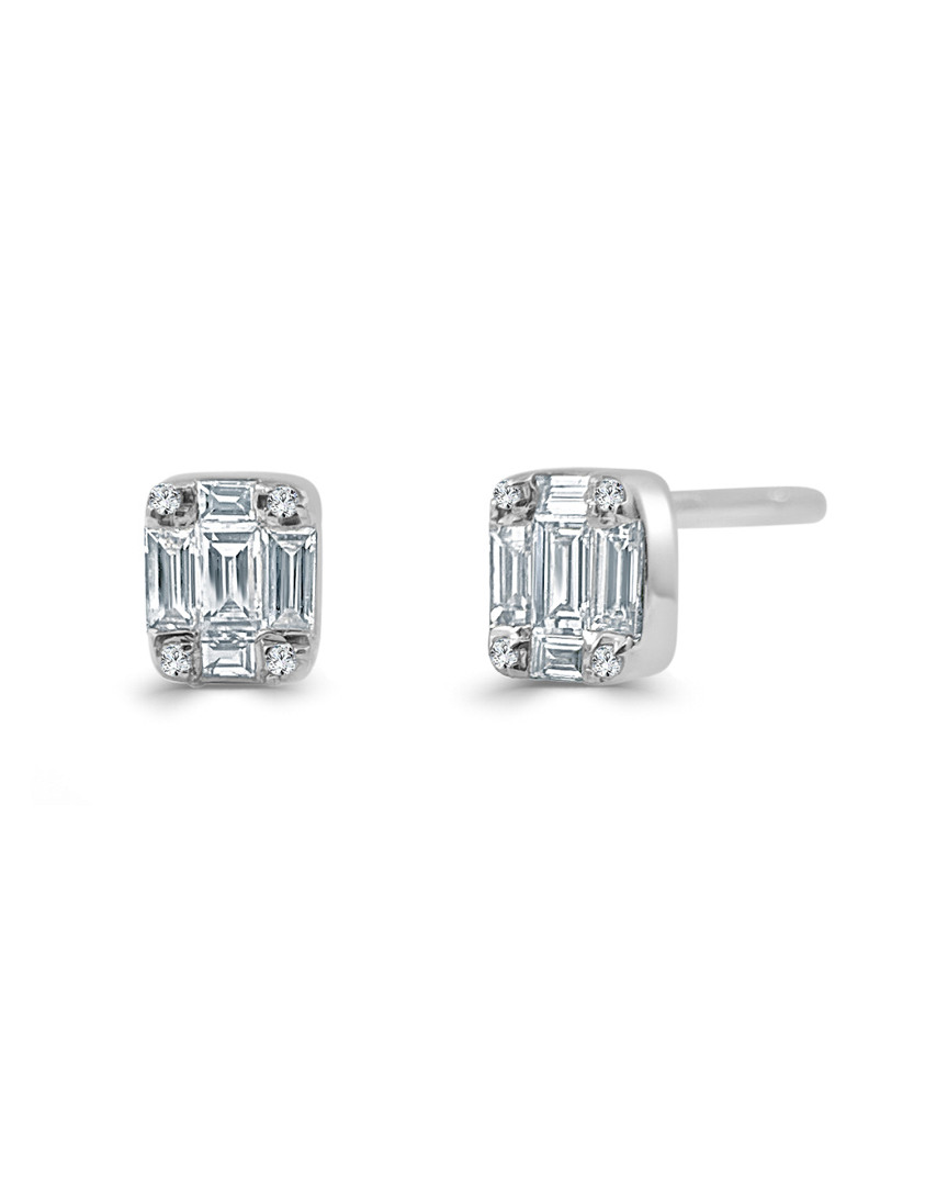 Sabrina Designs 14k 0.26 Ct. Tw. Diamond Baguette Earrings