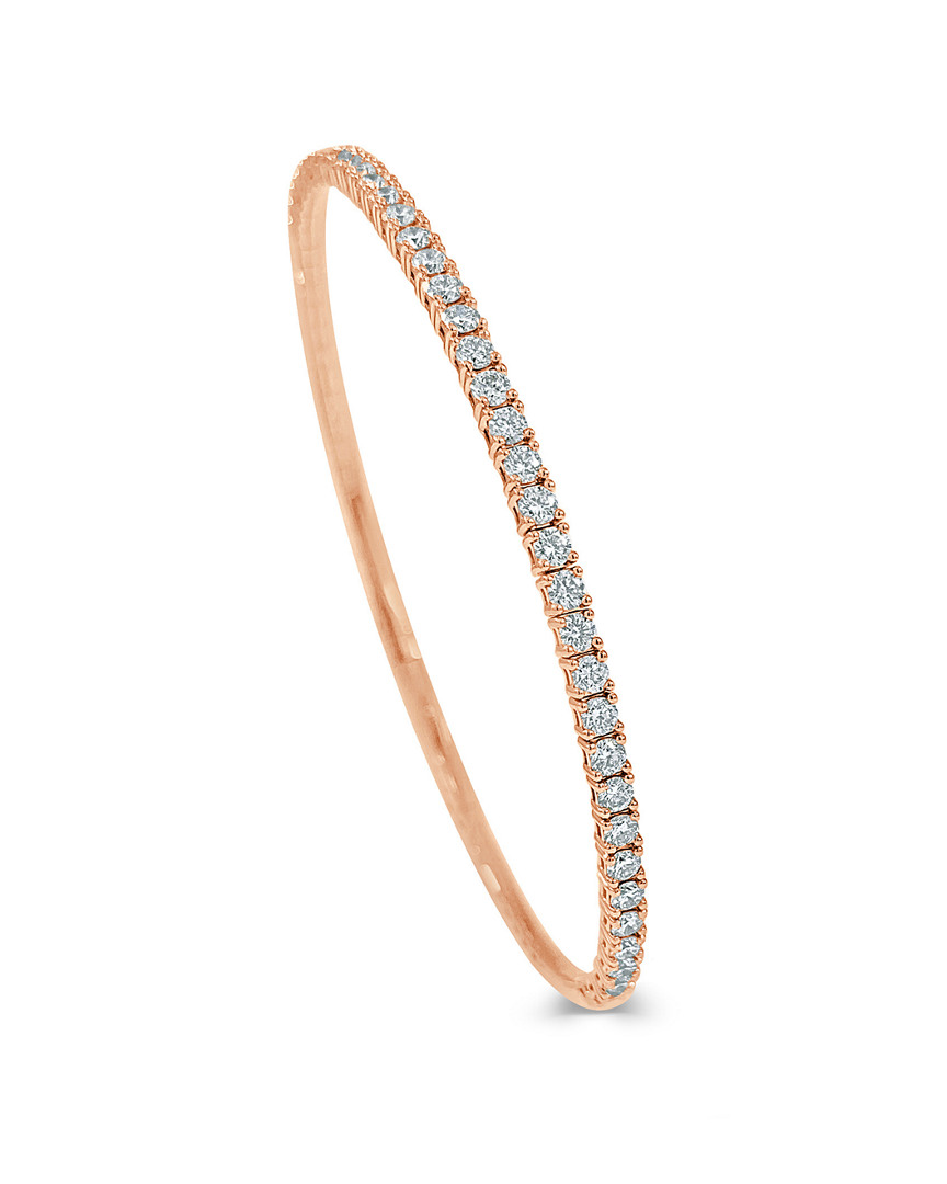 Sabrina Designs 14k Rose Gold 1.45 Ct. Tw. Diamond Bangle Bracelet