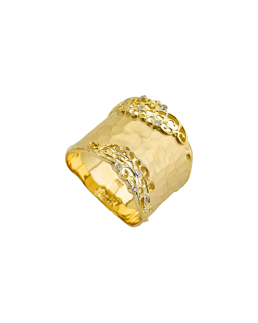 I. Reiss 14k 0.06 Ct. Tw. Diamond Cuff Ring