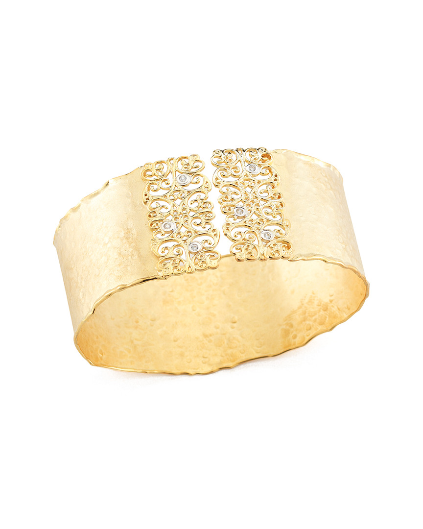 I. Reiss 14k 0.12 Ct. Tw. Diamond Cuff Bracelet