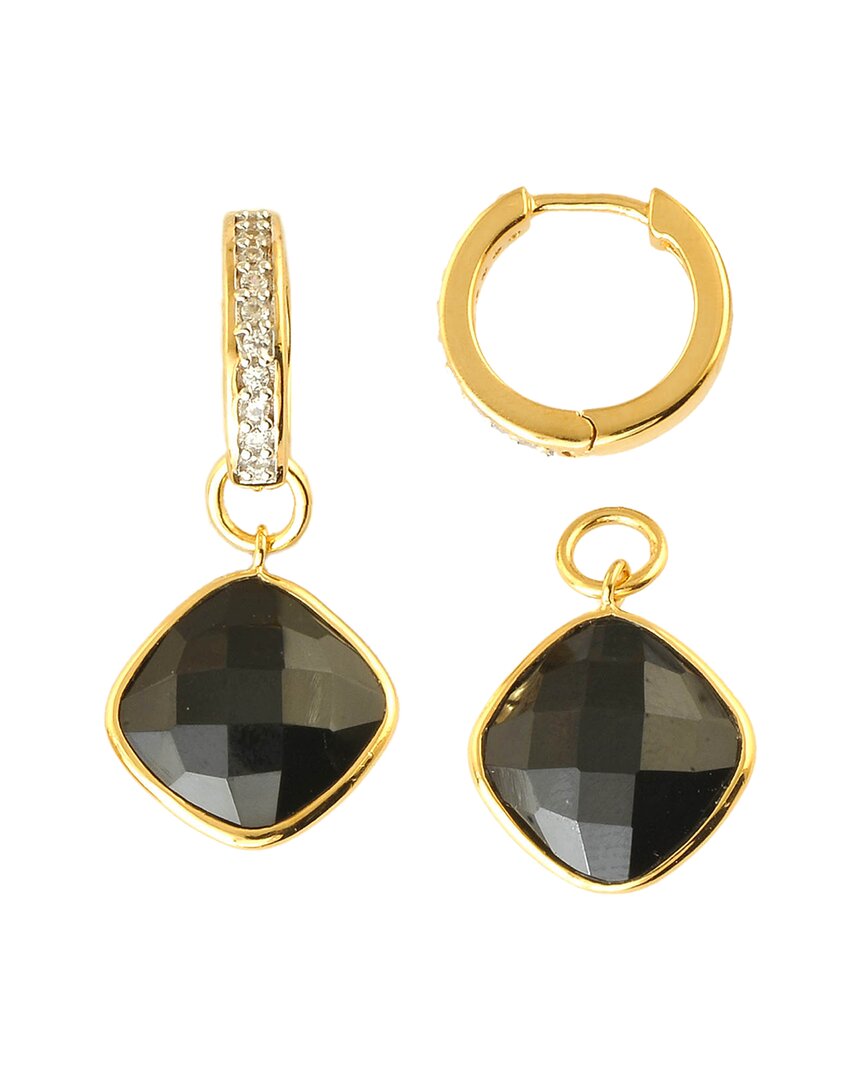 Tiramisu 14k Over Silver 10.15 Ct. Tw. Gemstone Earrings