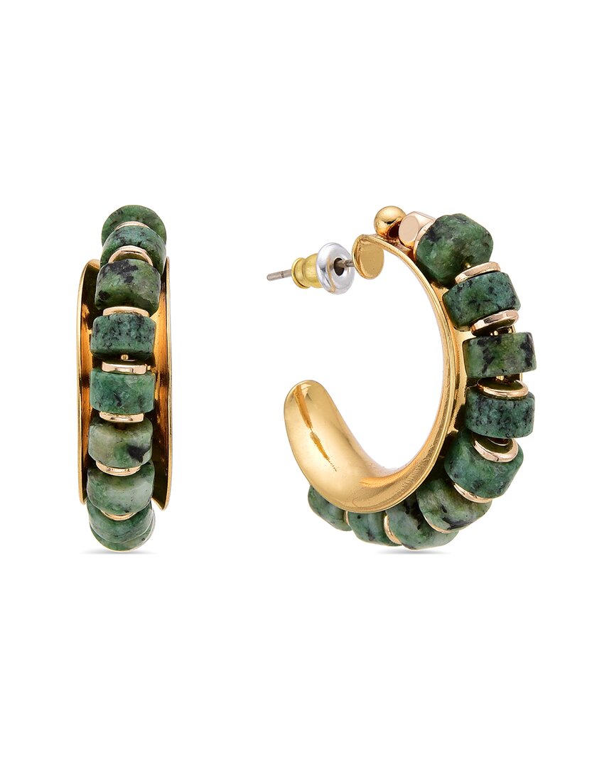 Eye Candy La Agate Mia Great Half Loop Earrings