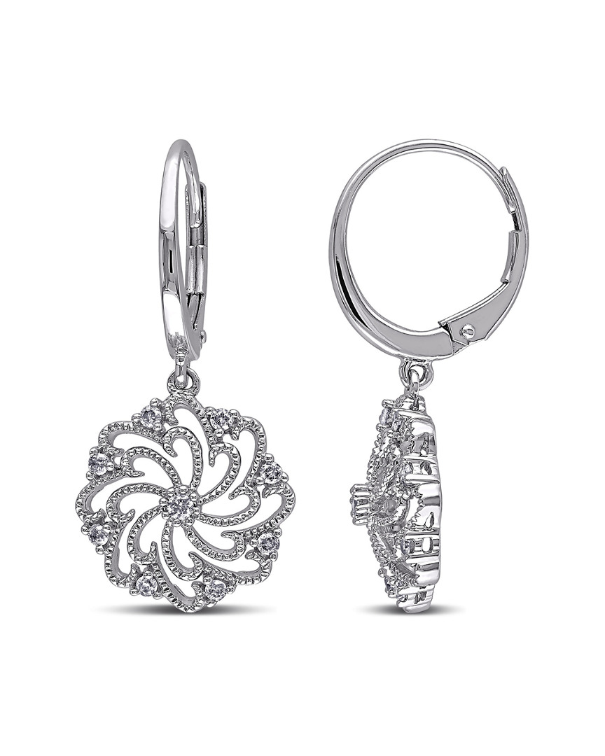Rina Limor 10k 0.24 Ct. Tw. Diamond Floral Earrings