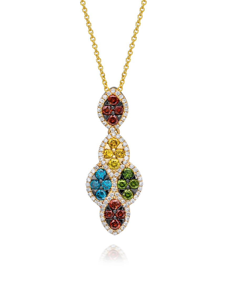 Shop Le Vian 14k Honey Gold 0.99 Ct. Tw. Diamond Pendant Necklace
