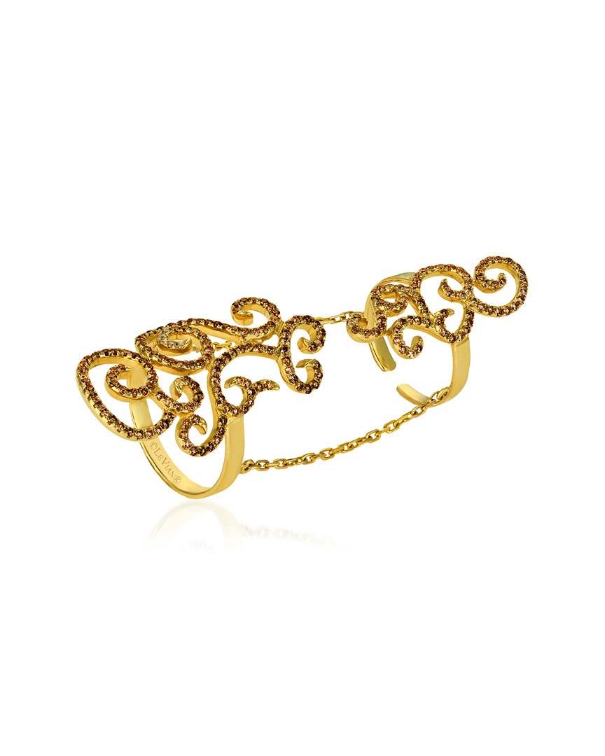 Le Vian 14k Honey Gold 1.16 Ct. Tw. Diamond Knuckle Ring