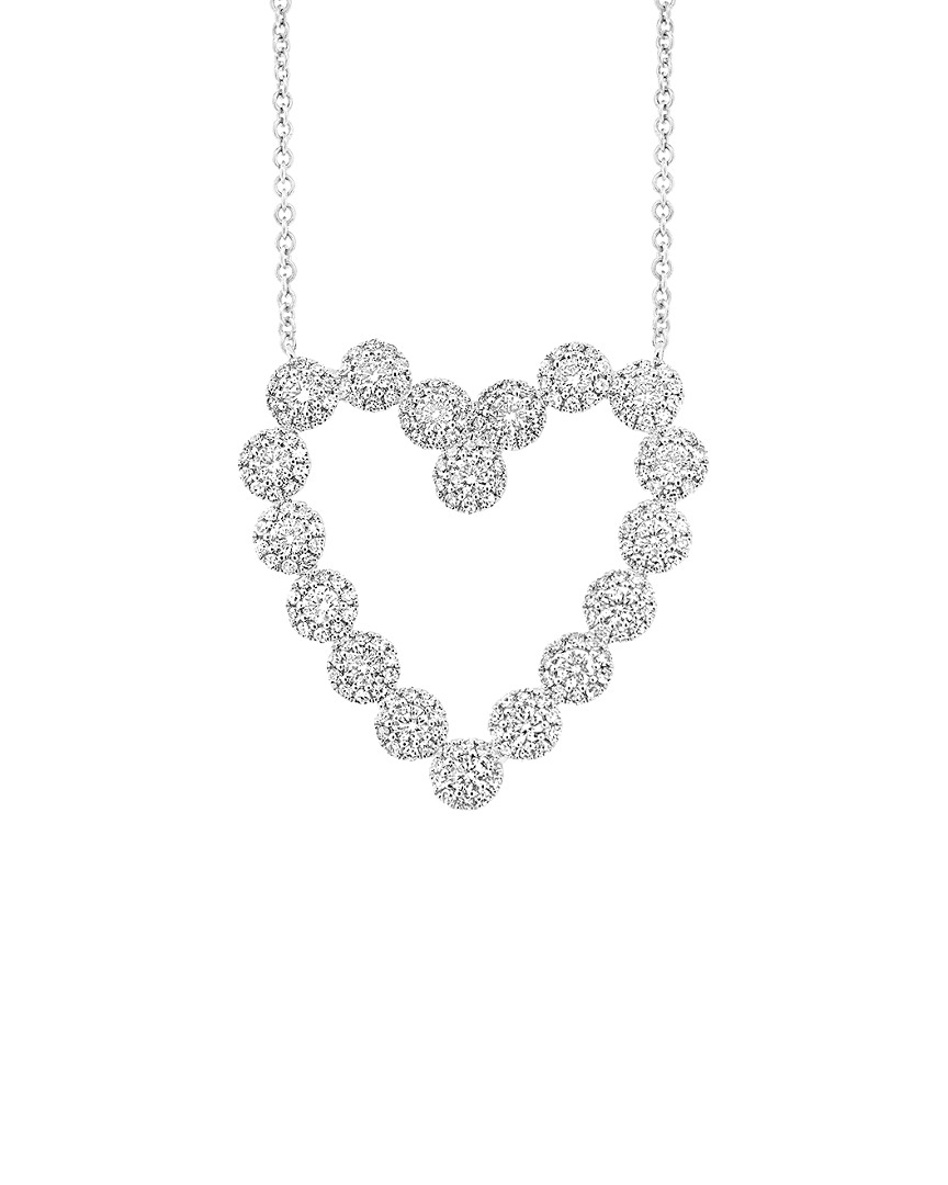 Diana M. Fine Jewelry 14K 1.15 ct. tw. Diamond Heart Necklace