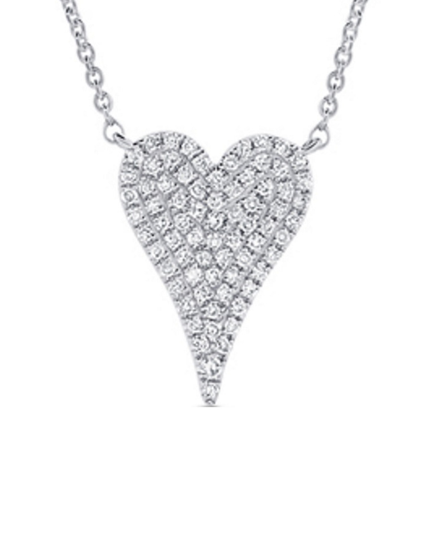 Sabrina Designs 14k 0.17 Ct. Tw. Diamond Heart Necklace