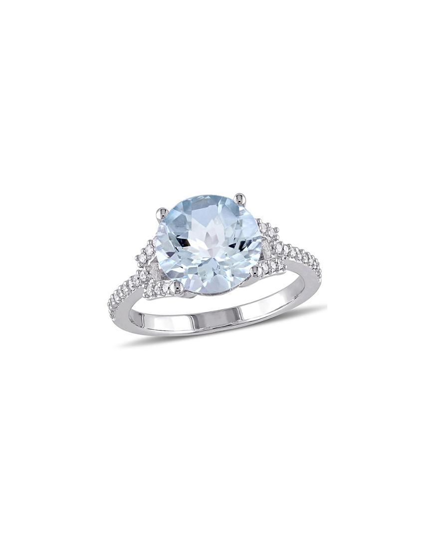 Rina Limor 10k 4.40 Ct. Tw. Diamond & Sky Blue Topaz Ring