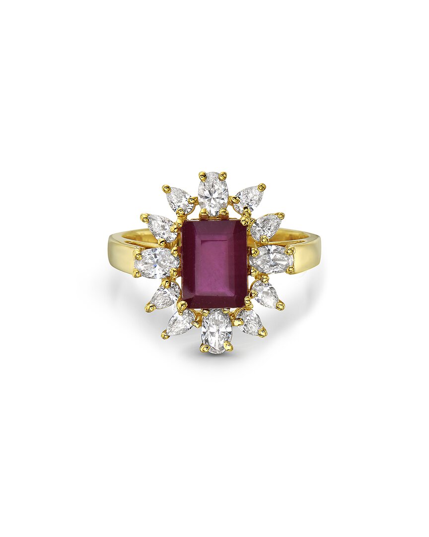 Forever Creations Usa Inc. Forever Creations 14k 3.23 Ct. Tw. Diamond & Ruby Ring