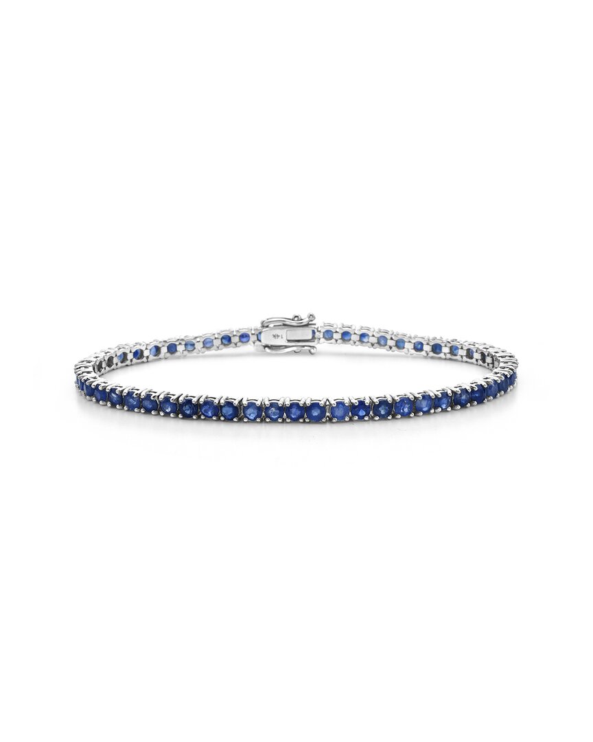 Forever Creations Usa Inc. Forever Creations 14k 6.90 Ct. Tw. Blue Sapphire Bracelet