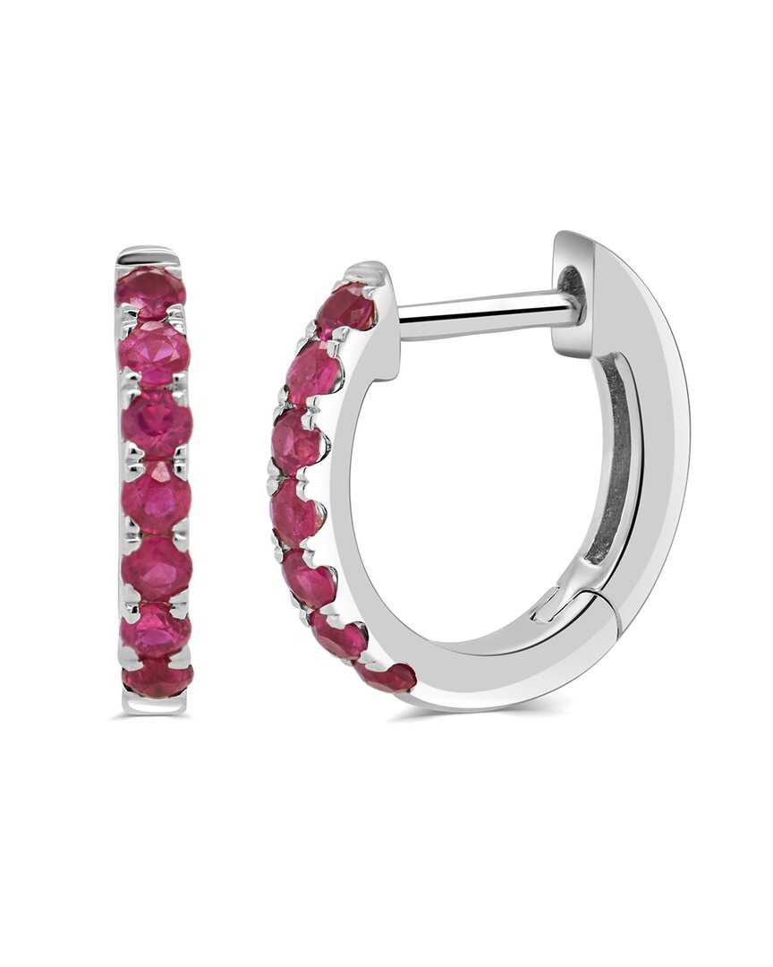 Shop Sabrina Designs 14k 0.29 Ct. Tw. Ruby Huggie Earrings