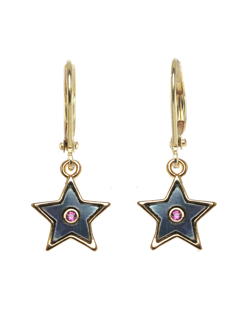 Shop Rachel Reinhardt Gold Filled Cz & Enamel Star Earrings