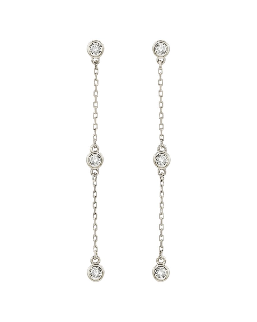 Suzy Levian 14k 0.40 Ct. Tw. Diamond Station Earrings