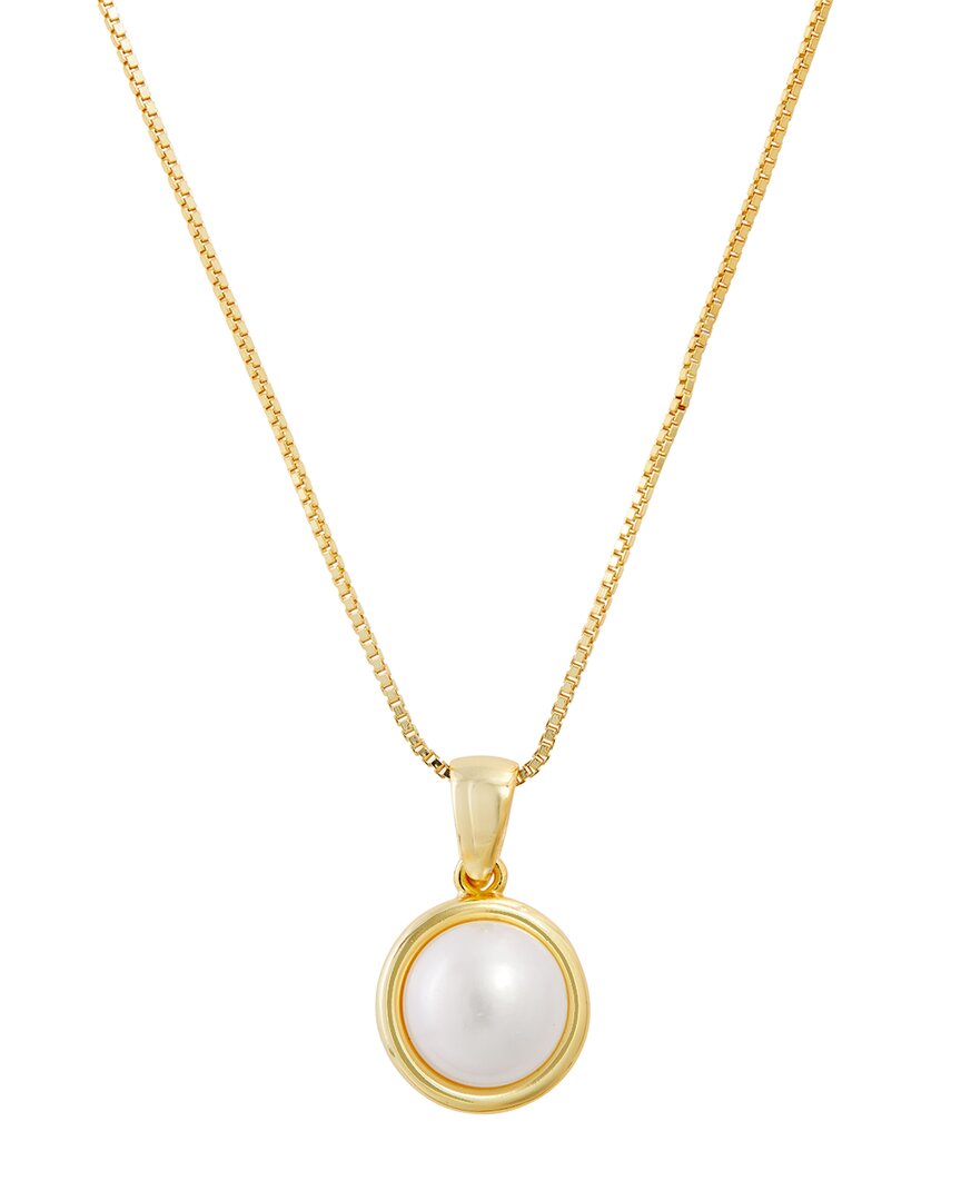 Savvy Cie 14k Over Silver 10mm Pearl Button Pemdant