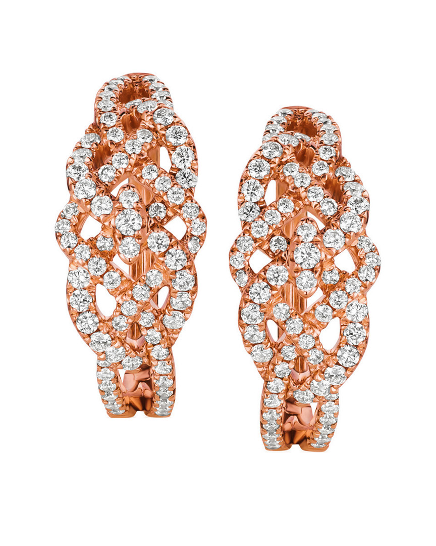 Le Vian 14k Rose Gold 0.92 Ct. Tw. Diamond Earrings