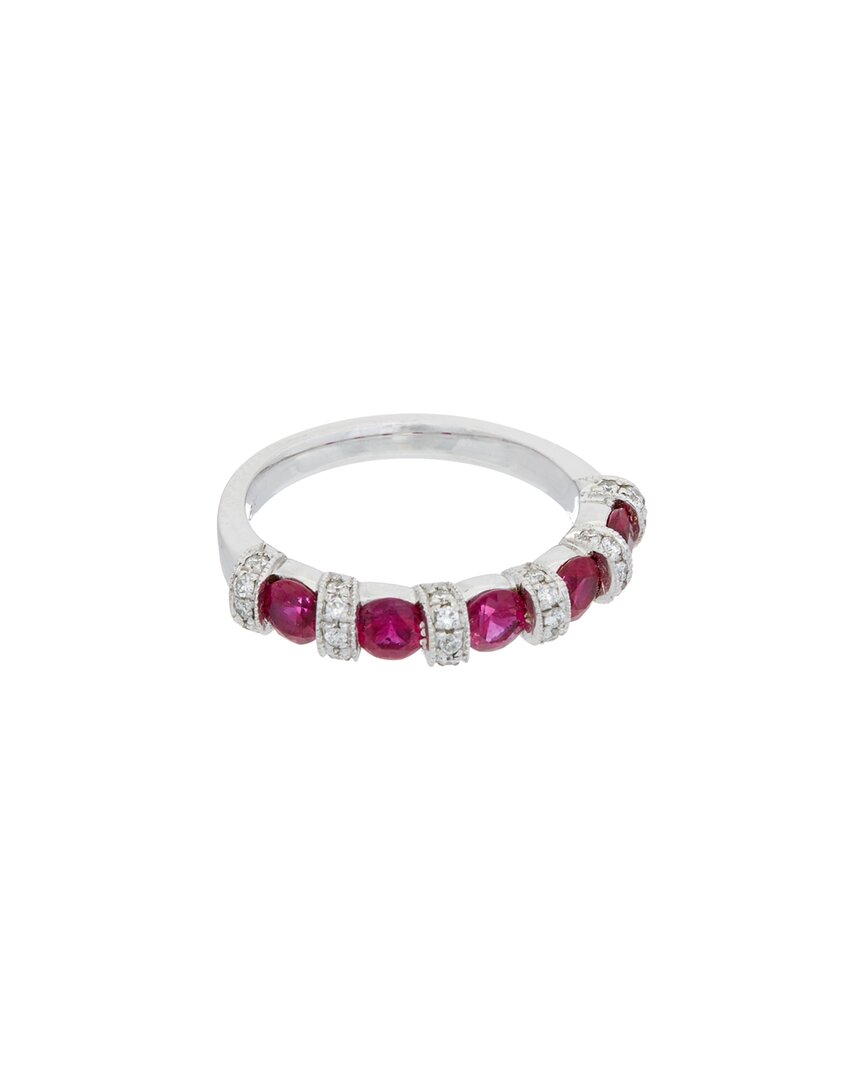 Diana M. Fine Jewelry 18K 1.40 ct. tw. Diamond & Ruby Ring