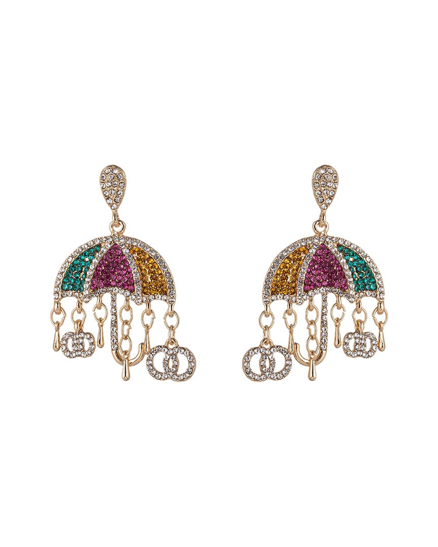 Eye Candy La The Luxe Collection Cz Under My Umbrella Earrings