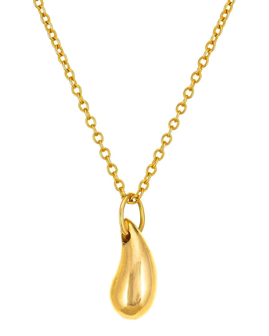 Liv Oliver 18k Drop Necklace In Gold