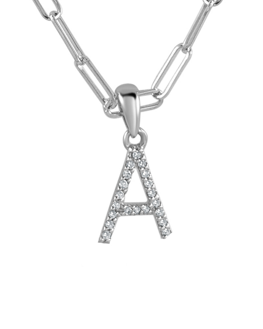 Sabrina Designs 14k 0.08 Ct. Tw. Diamond A-z Initial Necklace (a-z)