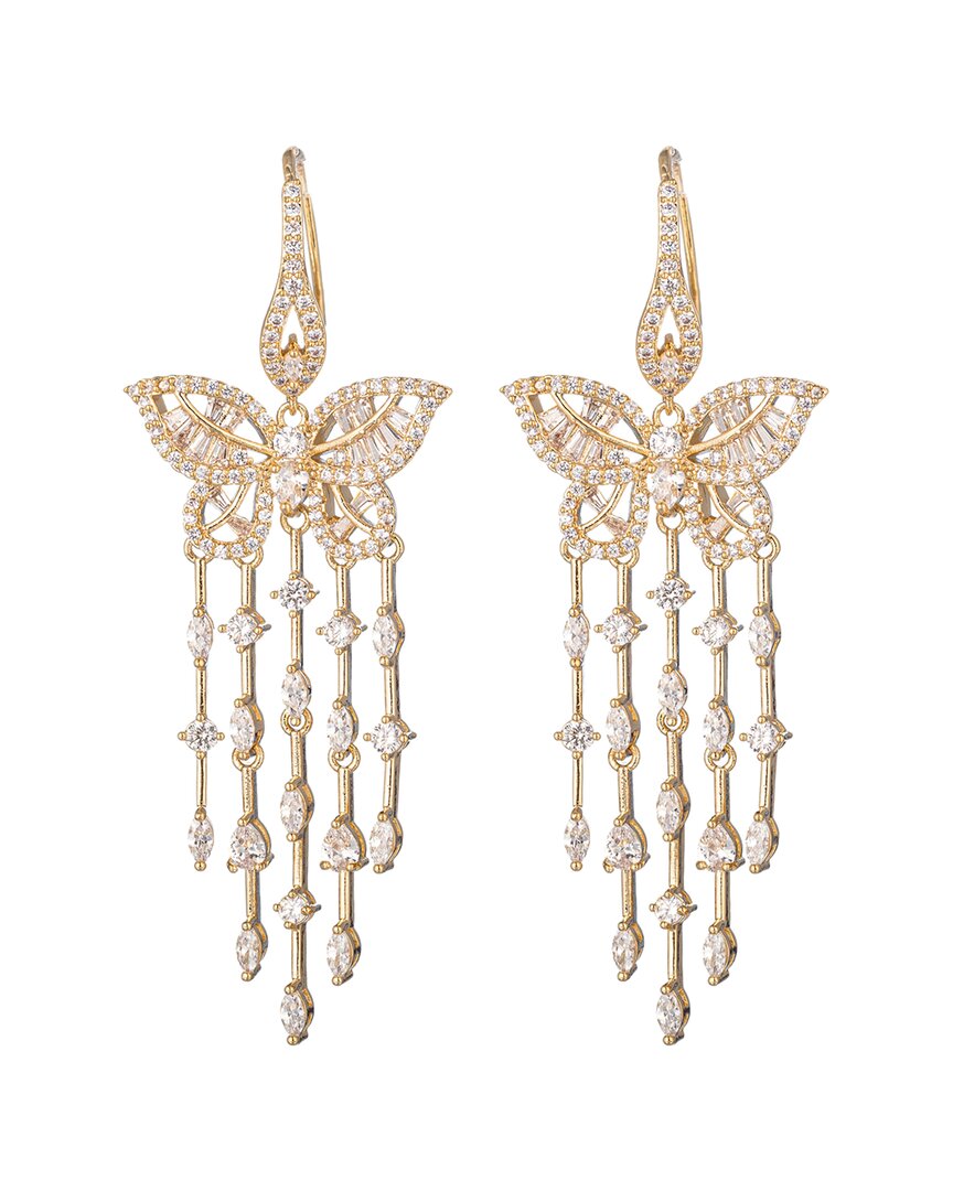 Eye Candy La The Luxe Collection Cz Butterfly Tier Earrings