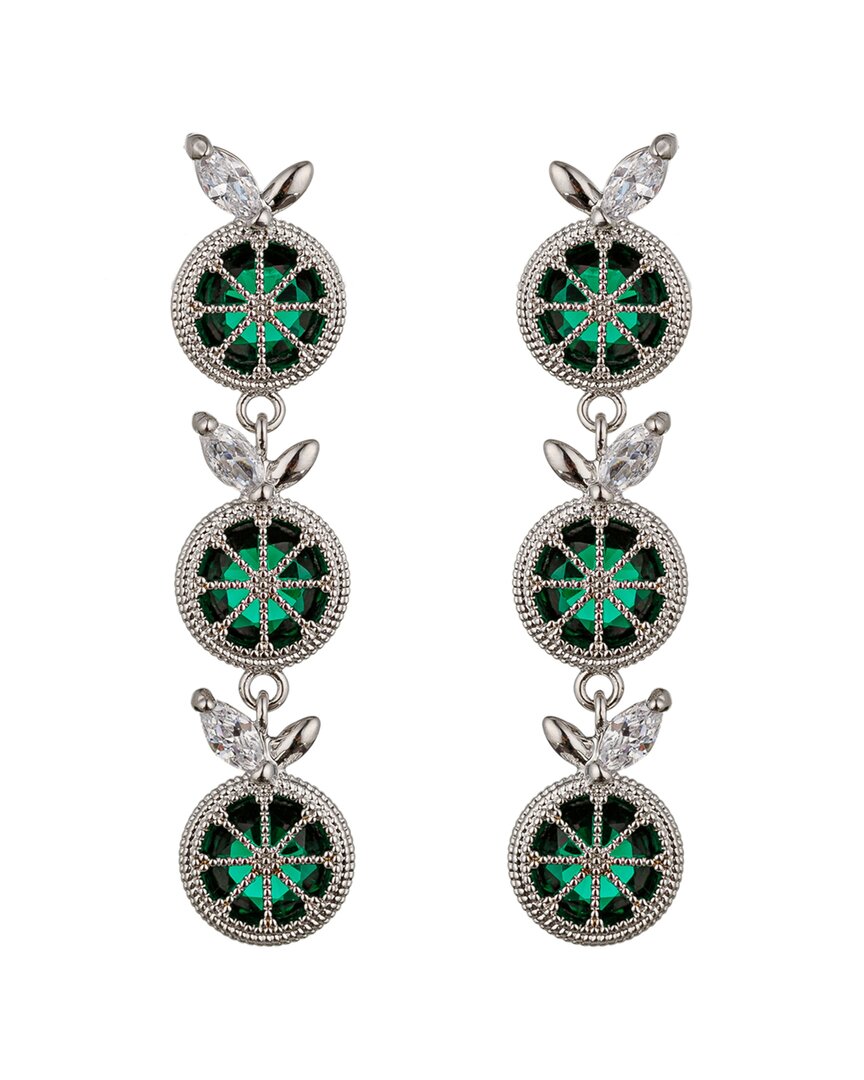Eye Candy La The Luxe Collection Cz Mini Lime Drop Earrings