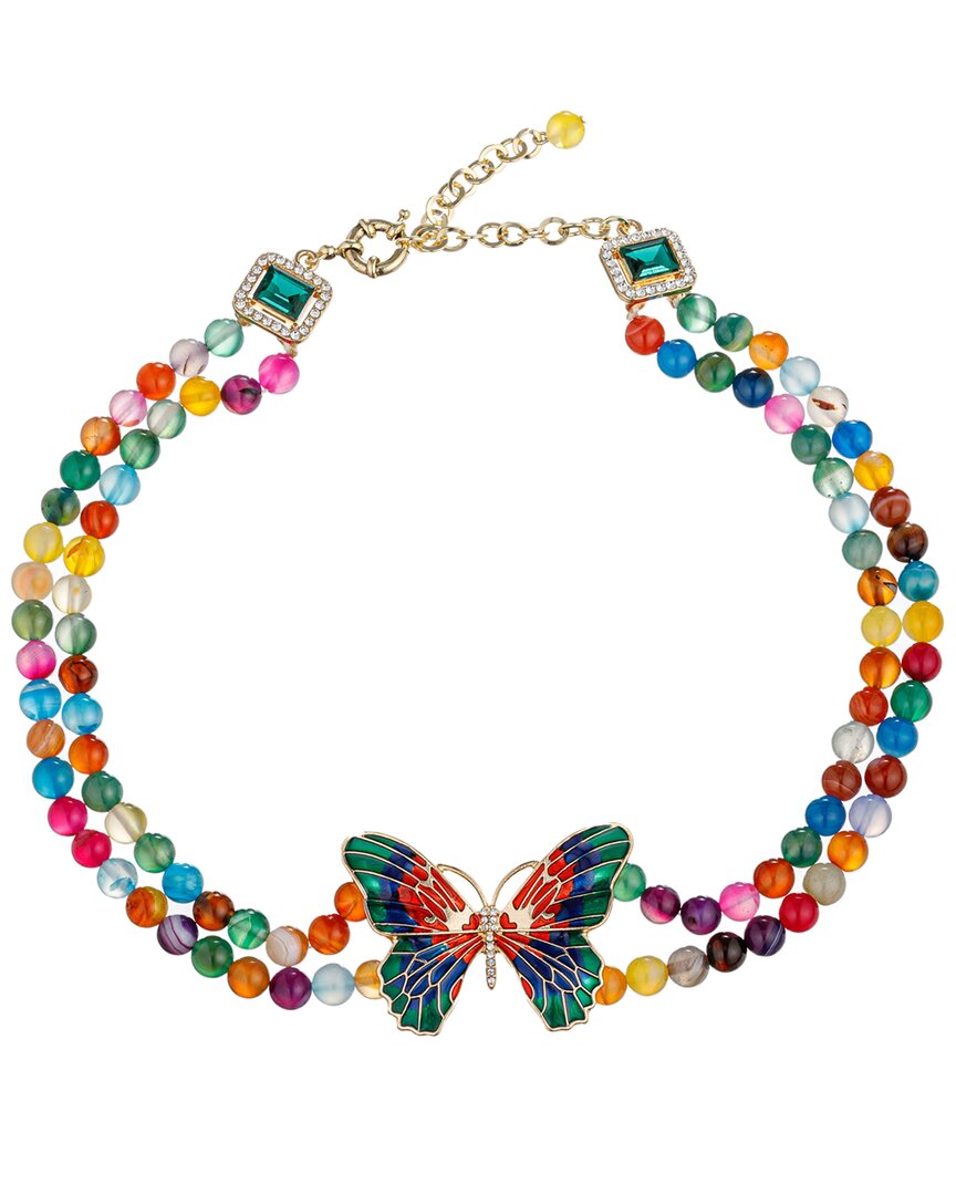Shop Eye Candy La The Luxe Collection Monarch Rainbow Butterfly Pendant Necklace